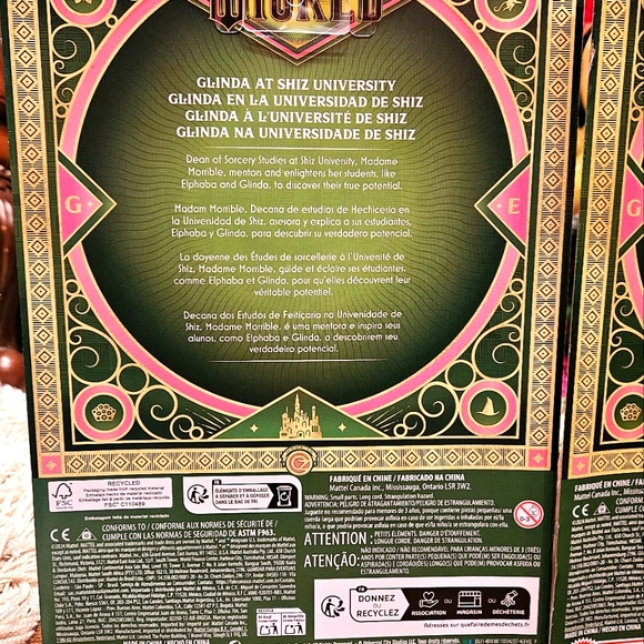 Wicked 3 Doll SET Madame Morrible, Glinda, and Elphaba Shiz University - Picture 9 of 12